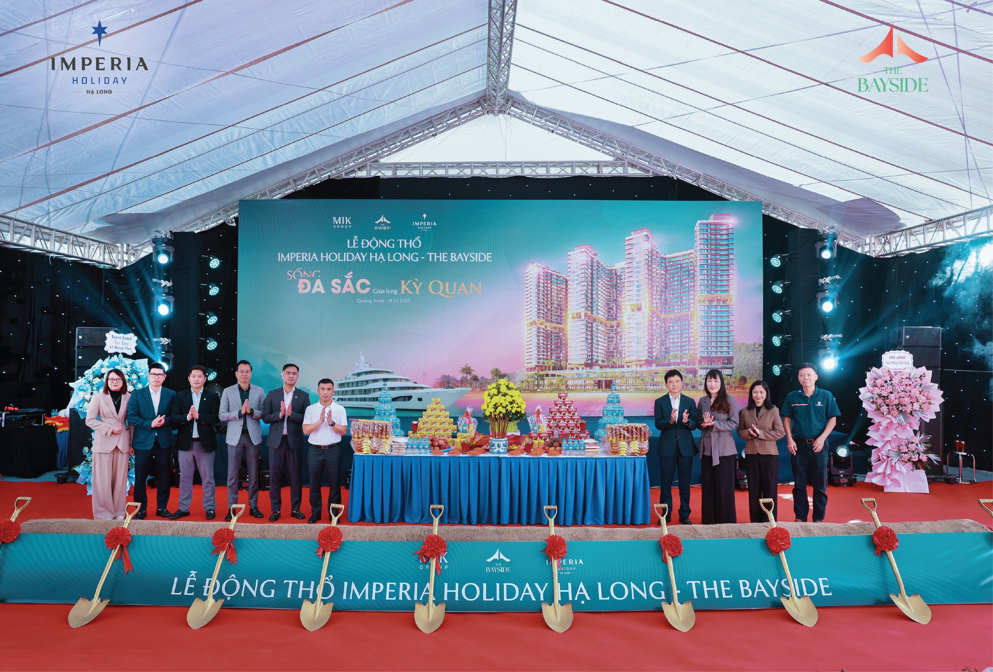 Bắt đầu qu&aacute; tr&igrave;nh động thổ dự &aacute;n